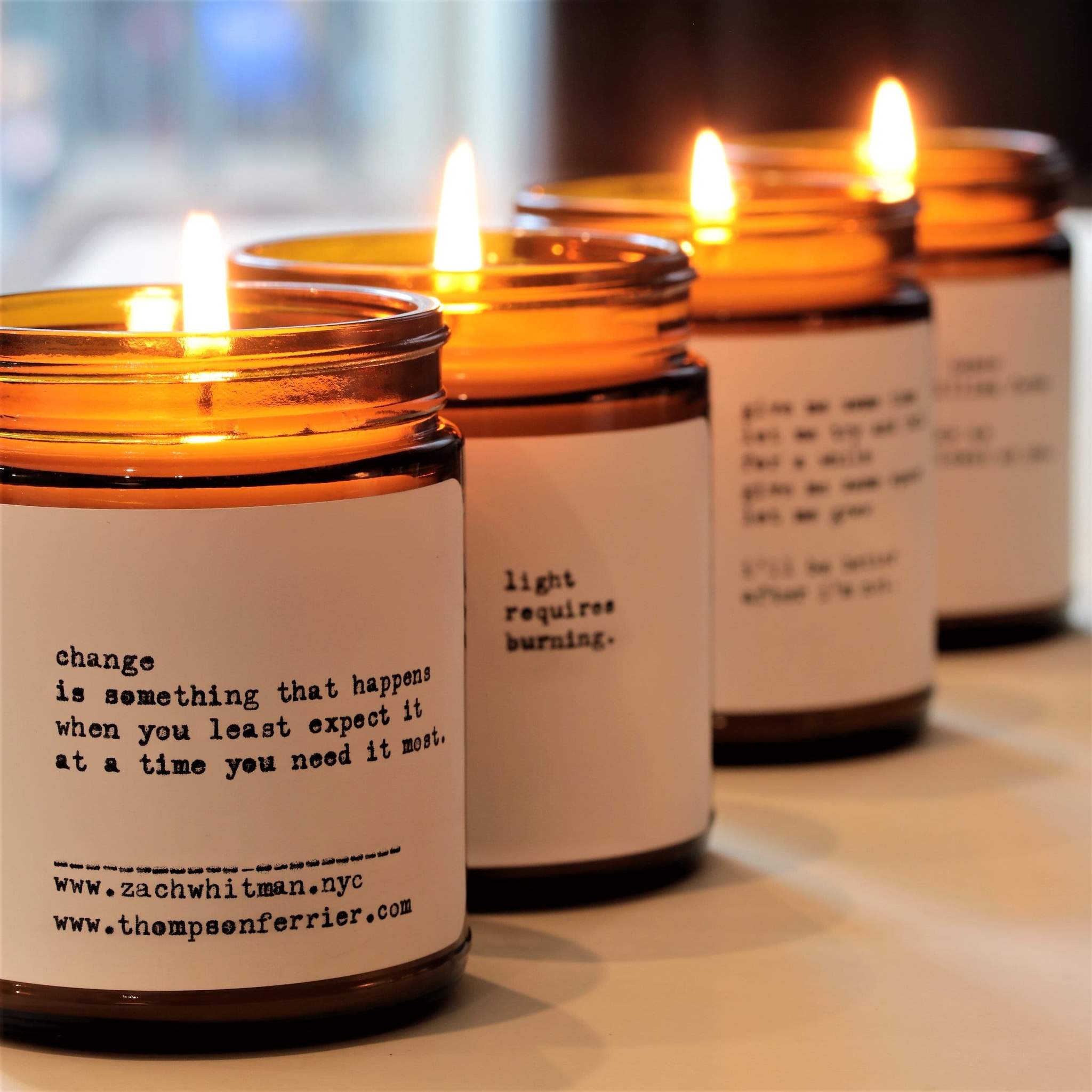 Zach Whitman Poetry Candles - The Shop at Matter