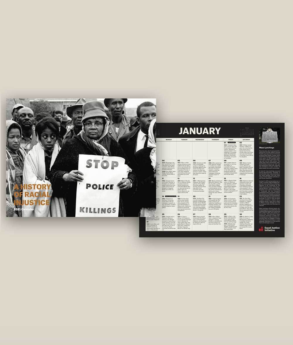 A History of Racial Injustice Calendar 2021 Shop at Matter